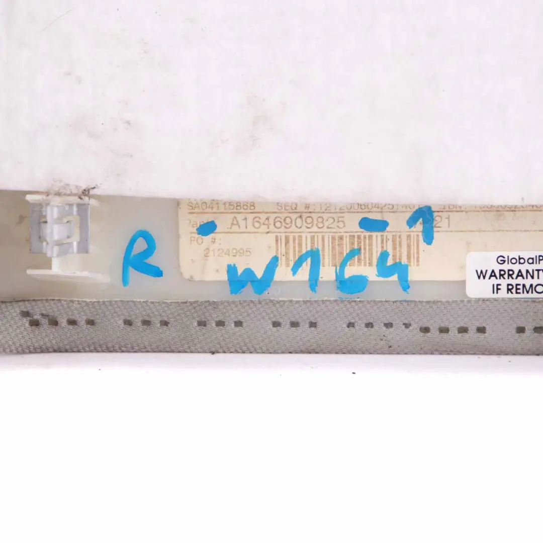 B-Pillar Cover Column Trim Panel Grey Right O/S to Mercedes ML W164 with Part number A1646909825 Mercedes ML W164 B-Pillar Cover Column Trim Panel Grey Right O/S - SKU A1646909825-1 - Part number A1646909825