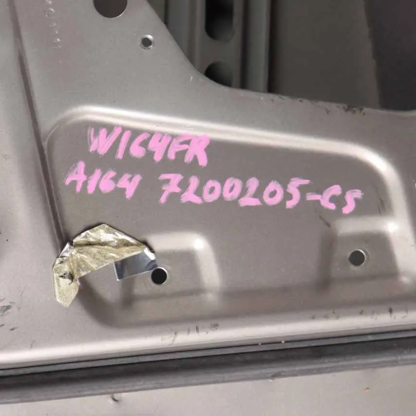 Door Front Right O/S Cubanite Silver Metallic - 723 to Mercedes W164 with Part number A1647200205 Mercedes W164 Door Front Right O/S Cubanite Silver Metallic - 723 - SKU A1647200205-CS - Part number A1647200205