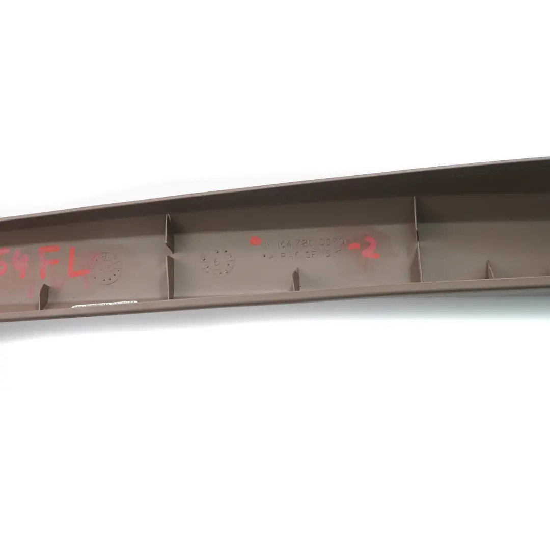 Door Window Frame Trim Cover Brown Front Left N/S to Mercedes ML W164 with Part number A1647200570 Mercedes ML W164 Door Window Frame Trim Cover Brown Front Left N/S - SKU A1647200570-2 - Part number A1647200570