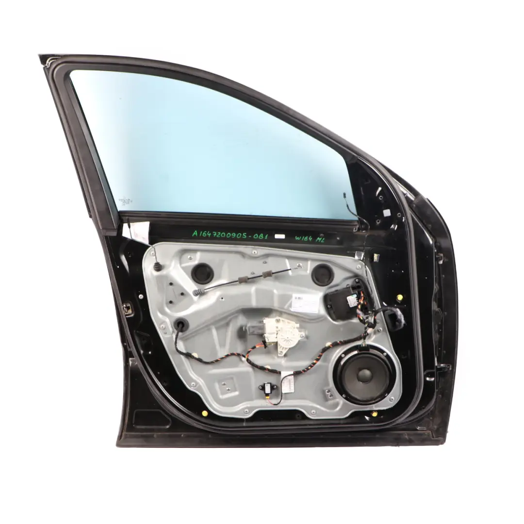 Mercedes W164 Door Front Left N/S Obsidian Black Metallic - 197 - SKU A1647200905-OB1 - Part number A1647200905
