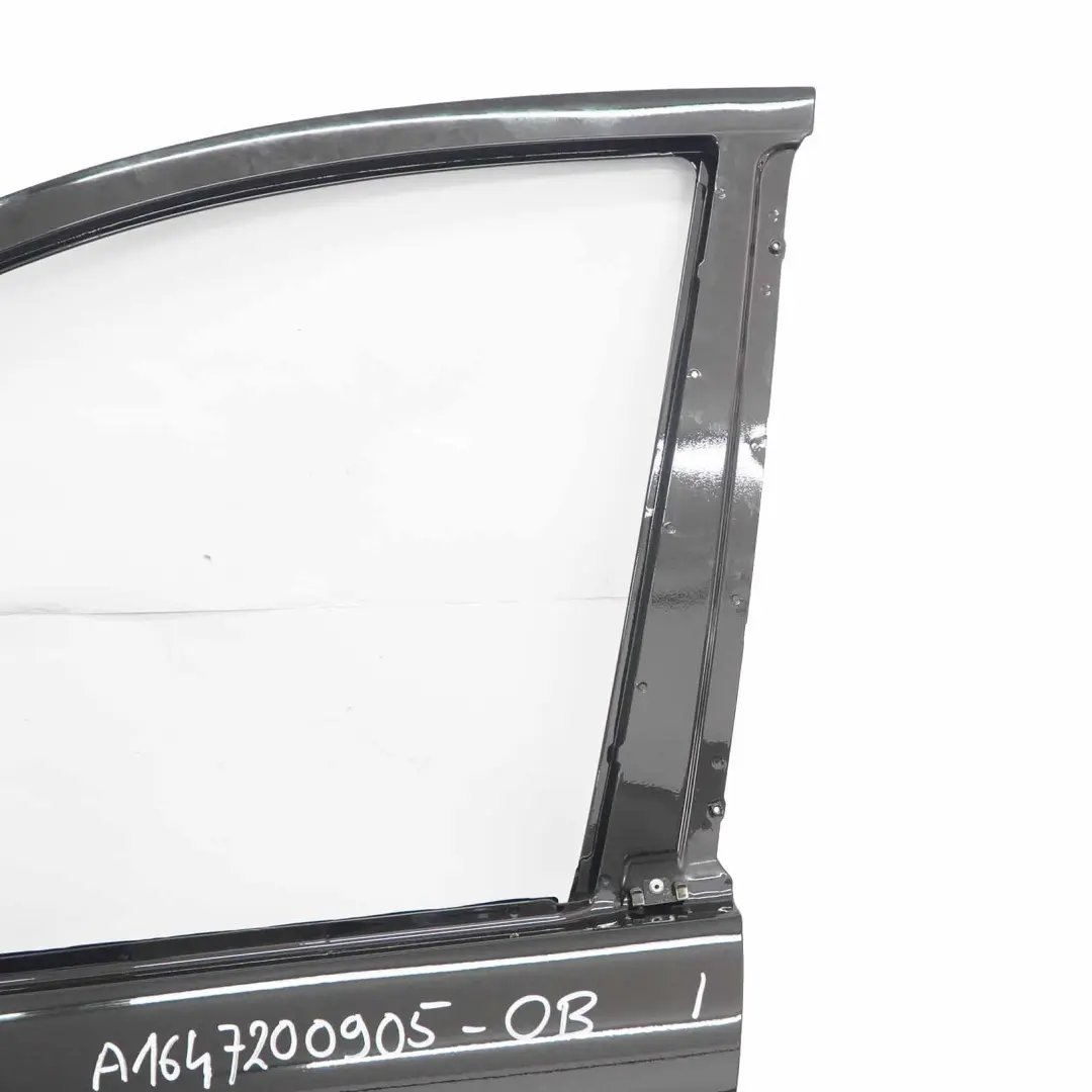Mercedes W164 Door Front Left N/S Obsidian Black Metallic - 197 - SKU A1647200905-OB - Part number A1647200905