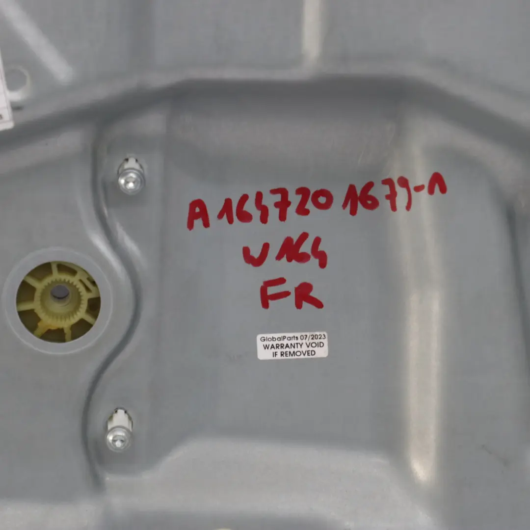 Mercedes W164 Porta Anteriore Destra Regolatore Alzacristalli Elettrico - SKU A1647201679-1 - Numero di parte A1647201679