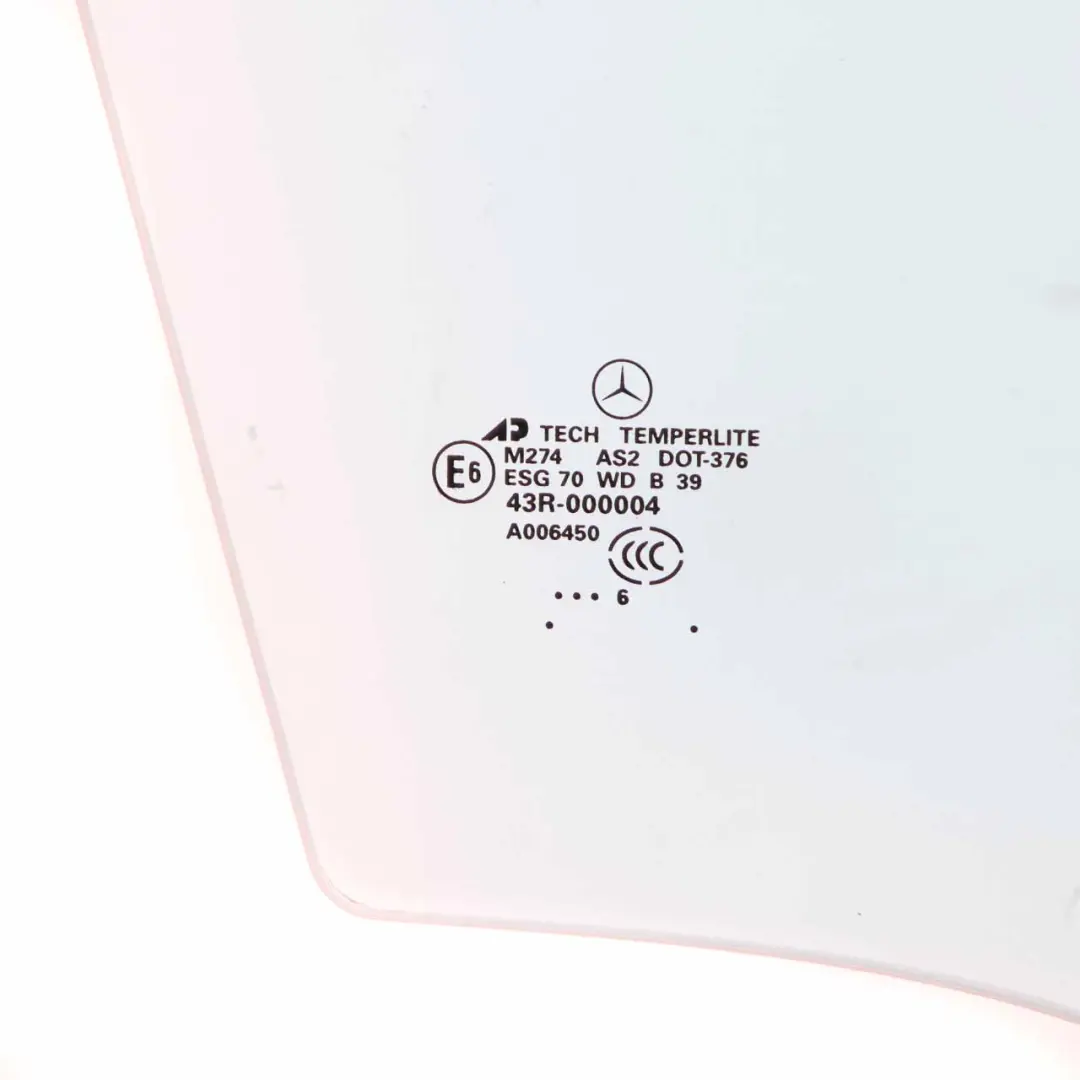 Porta anteriore destra vetro blu AS2 per Mercedes W164 GL X164 con numero di parte A1647250000 Mercedes W164 GL X164 Porta anteriore destra vetro blu AS2 - SKU A1647250000 - Numero di parte A1647250000