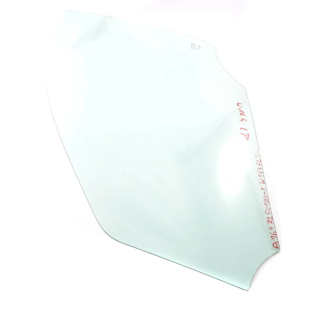 Porta anteriore sinistra vetro verde AS2 per Mercedes ML W164 GL X164 con numero di parte A1647250100 Mercedes ML W164 GL X164 Porta anteriore sinistra vetro verde AS2 - SKU A1647250100-1 - Numero di parte A1647250100