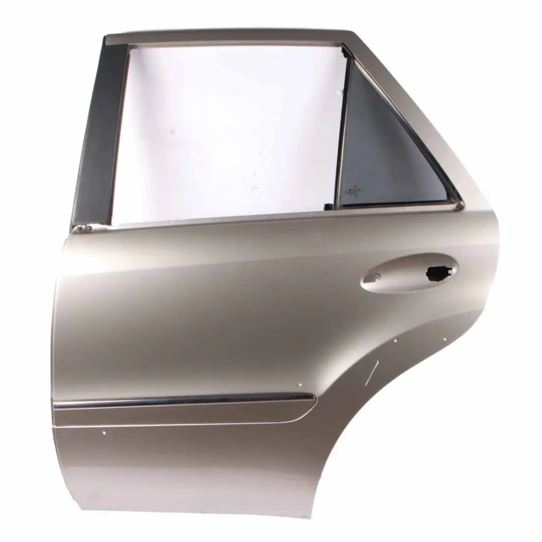 Door Rear Left N/S Cubanite Silver Metallic - 723 to Mercedes ML W164 with Part number A1647300105 Mercedes ML W164 Door Rear Left N/S Cubanite Silver Metallic - 723 - SKU A1647300105-IRS - Part number A1647300105