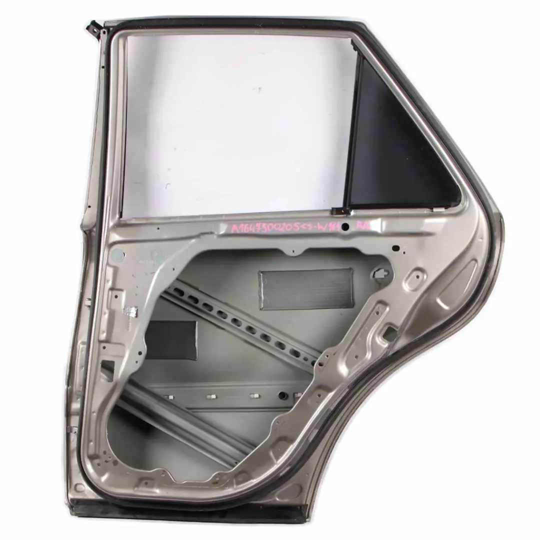 Door Rear Right O/S Cubanite Silver Metallic - 723 to Mercedes ML W164 with Part number A1647300205 Mercedes ML W164 Door Rear Right O/S Cubanite Silver Metallic - 723 - SKU A1647300205-IRS - Part number A1647300205