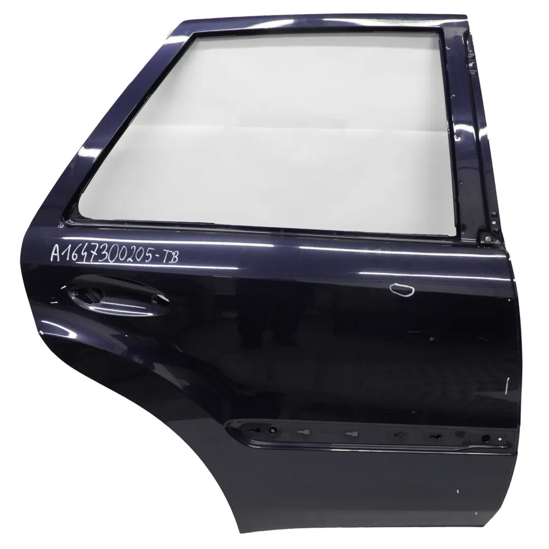 Tür hinten rechts Tansanitblau Metallic - 359 für Mercedes ML W164 mit Teilenummer A1647300205 Mercedes ML W164 Tür hinten rechts Tansanitblau Metallic - 359 - SKU A1647300205-TB - Teilenummer A1647300205