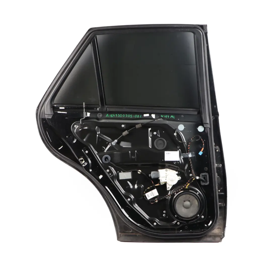 Door Rear Left N/S Obsidian Black Metallic - 197 to Mercedes ML W164 with Part number A1647300105 Mercedes ML W164 Door Rear Left N/S Obsidian Black Metallic - 197 - SKU A1647300705-OB1 - Part number A1647300105