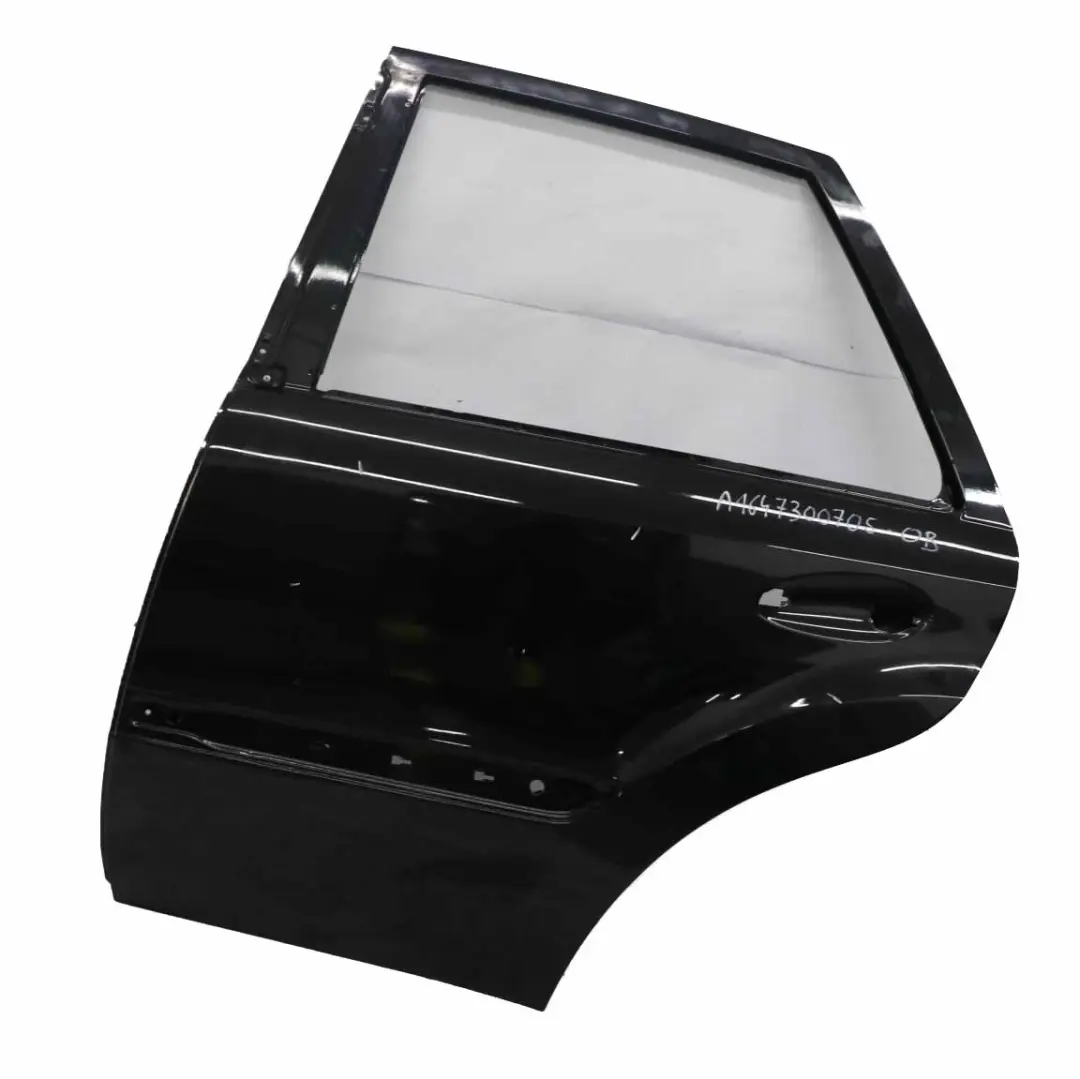 Mercedes ML W164 Tür hinten links Obsidian Schwarz Metallic - 197 - SKU A1647300705-OB - Teilenummer A1647300105