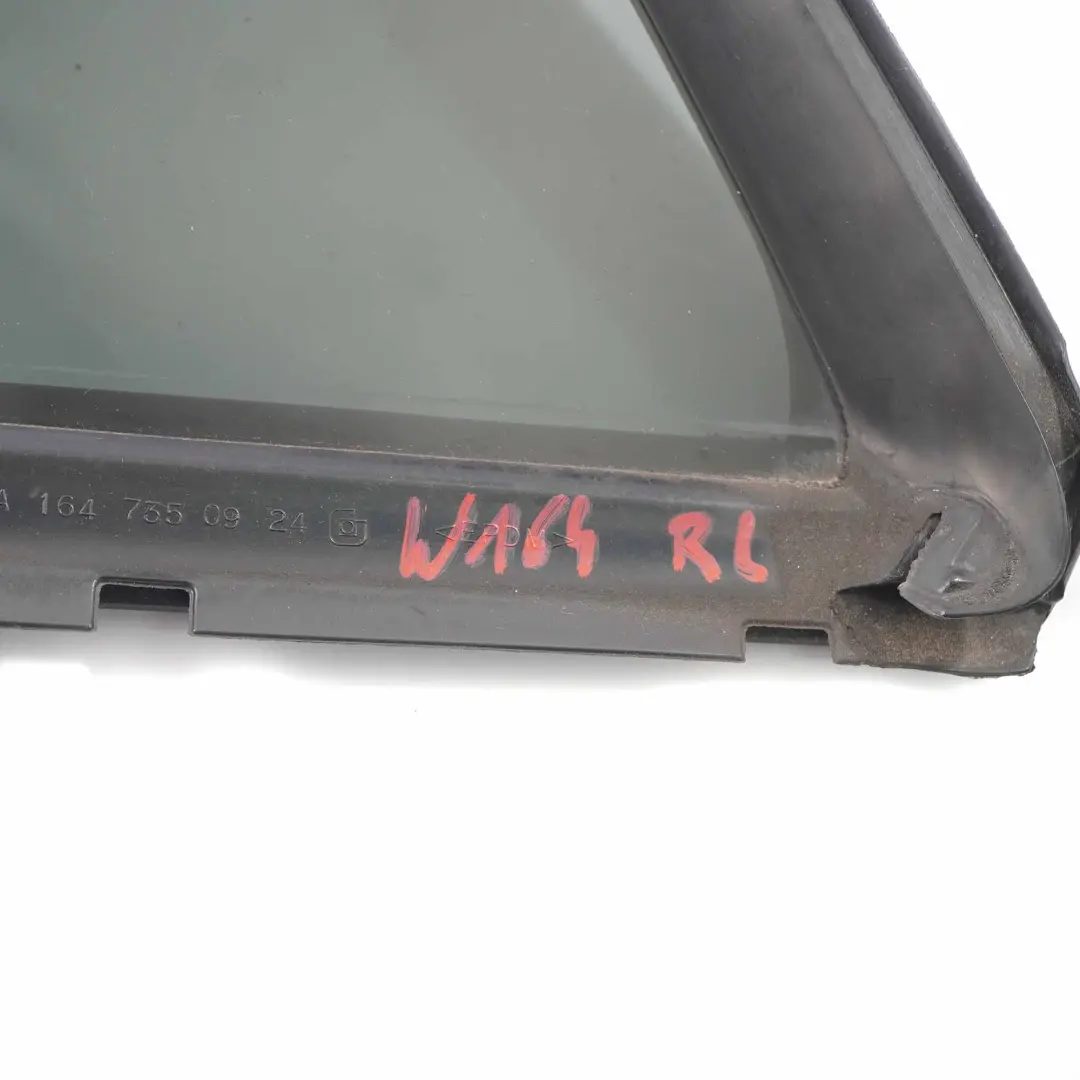 Window Glass Rear Left N/S Door Triangle Tinted AS3 to Mercedes W164 with Part number A1647302555 Mercedes W164 Window Glass Rear Left N/S Door Triangle Tinted AS3 - SKU A1647302555 - Part number A1647302555