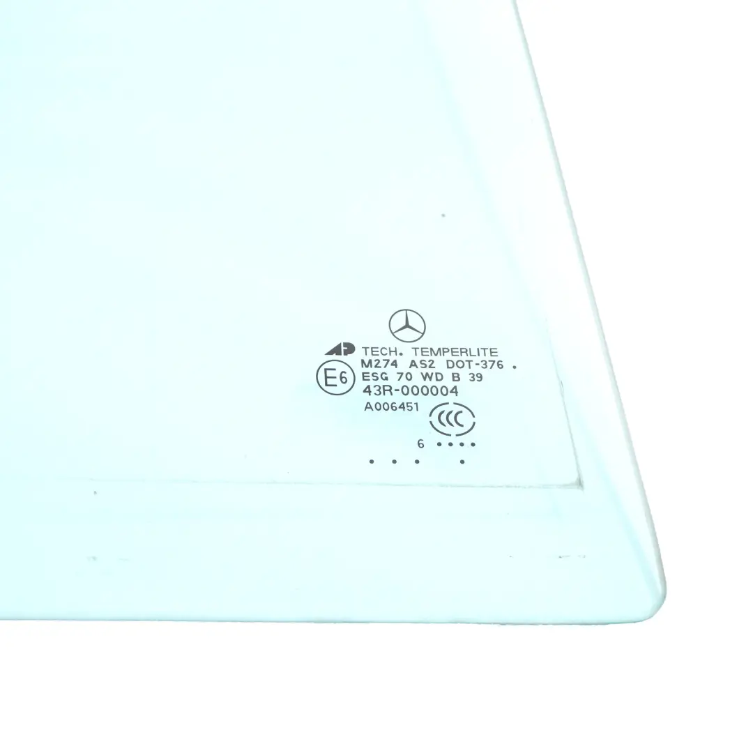 Mercedes W164 Ventana Cristal Puerta Trasera Cuarto Derecho Azul - SKU A1647302855 - Número de pieza A1647302855