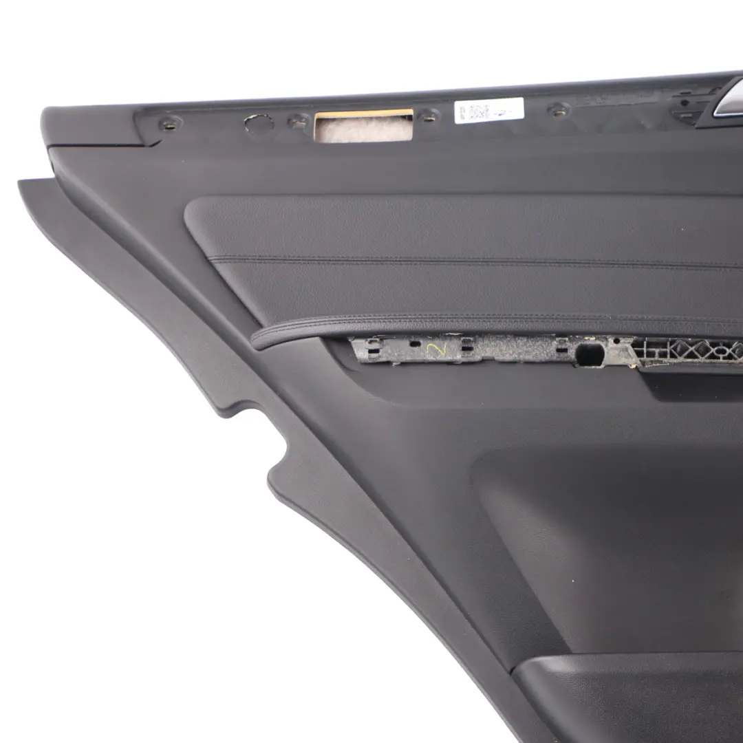 Door Card Rear Left N/S AMG Trim Cover Panelling Leather Black to Mercedes ML W164 with Part number A1647200562 Mercedes ML W164 Door Card Rear Left N/S AMG Trim Cover Panelling Leather Black - SKU A1647308170-1 - Part number A1647200562