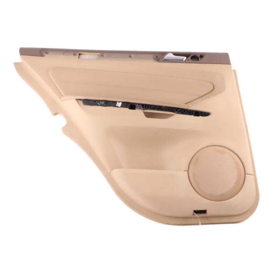 Door Card Rear Left N/S AMG Trim Cover Panelling Leather Brown to Mercedes ML W164 with Part number A1647200562 Mercedes ML W164 Door Card Rear Left N/S AMG Trim Cover Panelling Leather Brown - SKU A1647308170 - Part number A1647200562