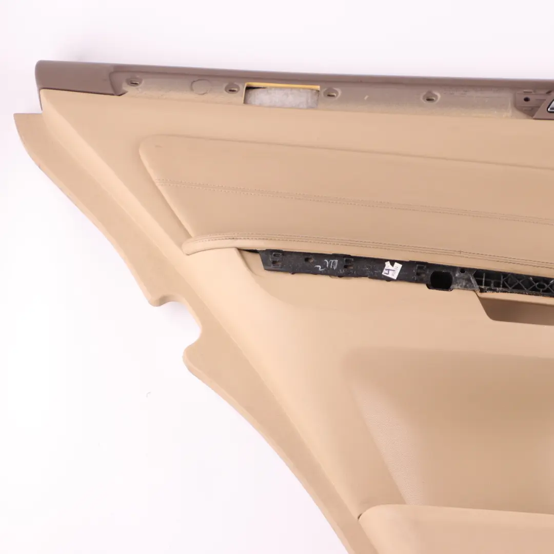 Door Card Rear Left N/S AMG Trim Cover Panelling Leather Brown to Mercedes ML W164 with Part number A1647200562 Mercedes ML W164 Door Card Rear Left N/S AMG Trim Cover Panelling Leather Brown - SKU A1647308170 - Part number A1647200562