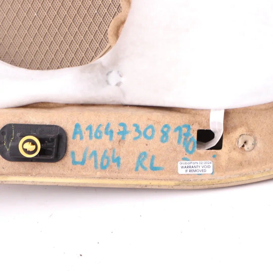 Mercedes ML W164 Door Card Rear Left N/S AMG Trim Cover Panelling Leather Brown - SKU A1647308170 - Part number A1647200562