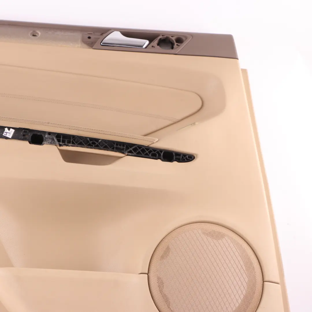Door Card Rear Left N/S AMG Trim Cover Panelling Leather Brown to Mercedes ML W164 with Part number A1647200562 Mercedes ML W164 Door Card Rear Left N/S AMG Trim Cover Panelling Leather Brown - SKU A1647308170 - Part number A1647200562