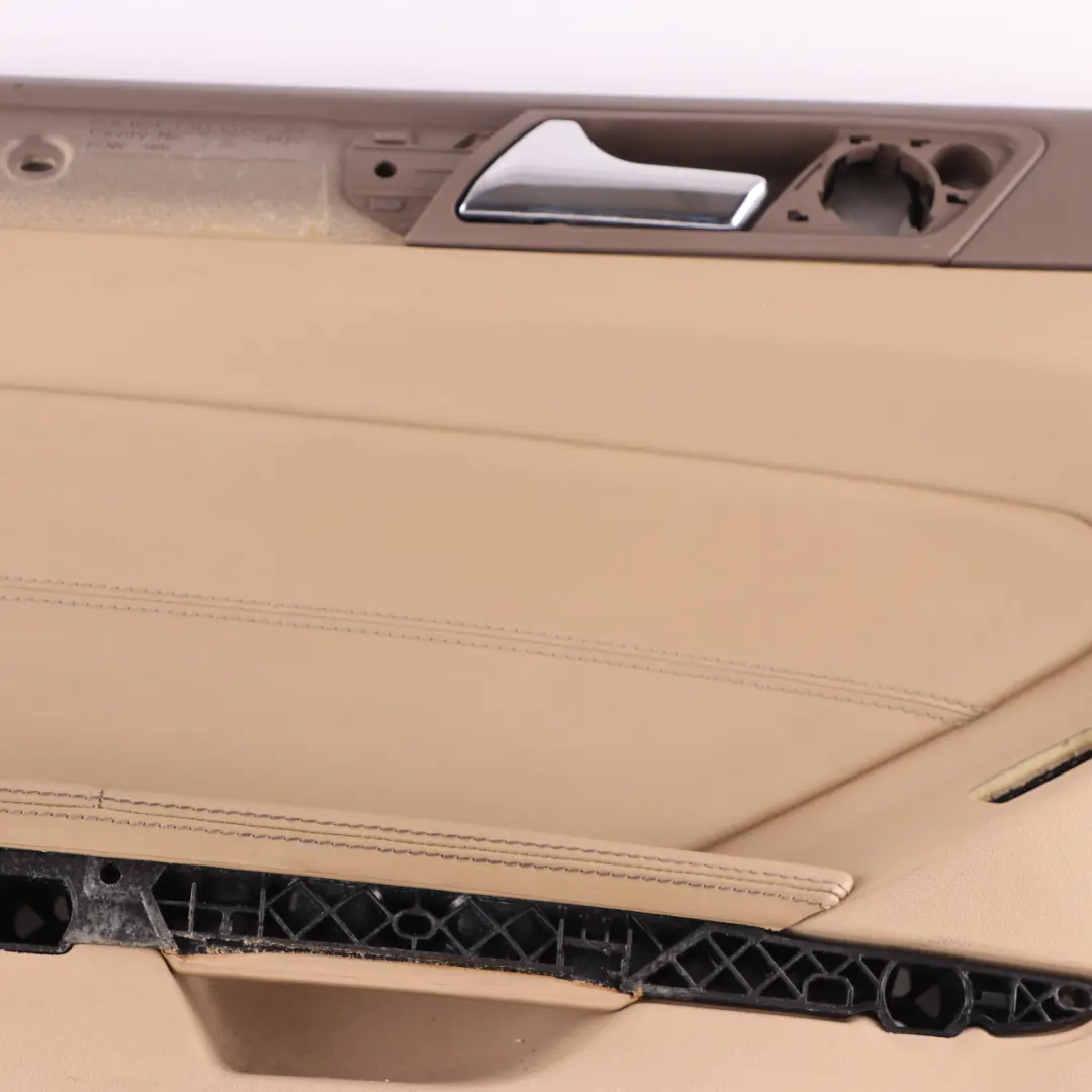 Door Card Rear Left N/S AMG Trim Cover Panelling Leather Brown to Mercedes ML W164 with Part number A1647200562 Mercedes ML W164 Door Card Rear Left N/S AMG Trim Cover Panelling Leather Brown - SKU A1647308170 - Part number A1647200562