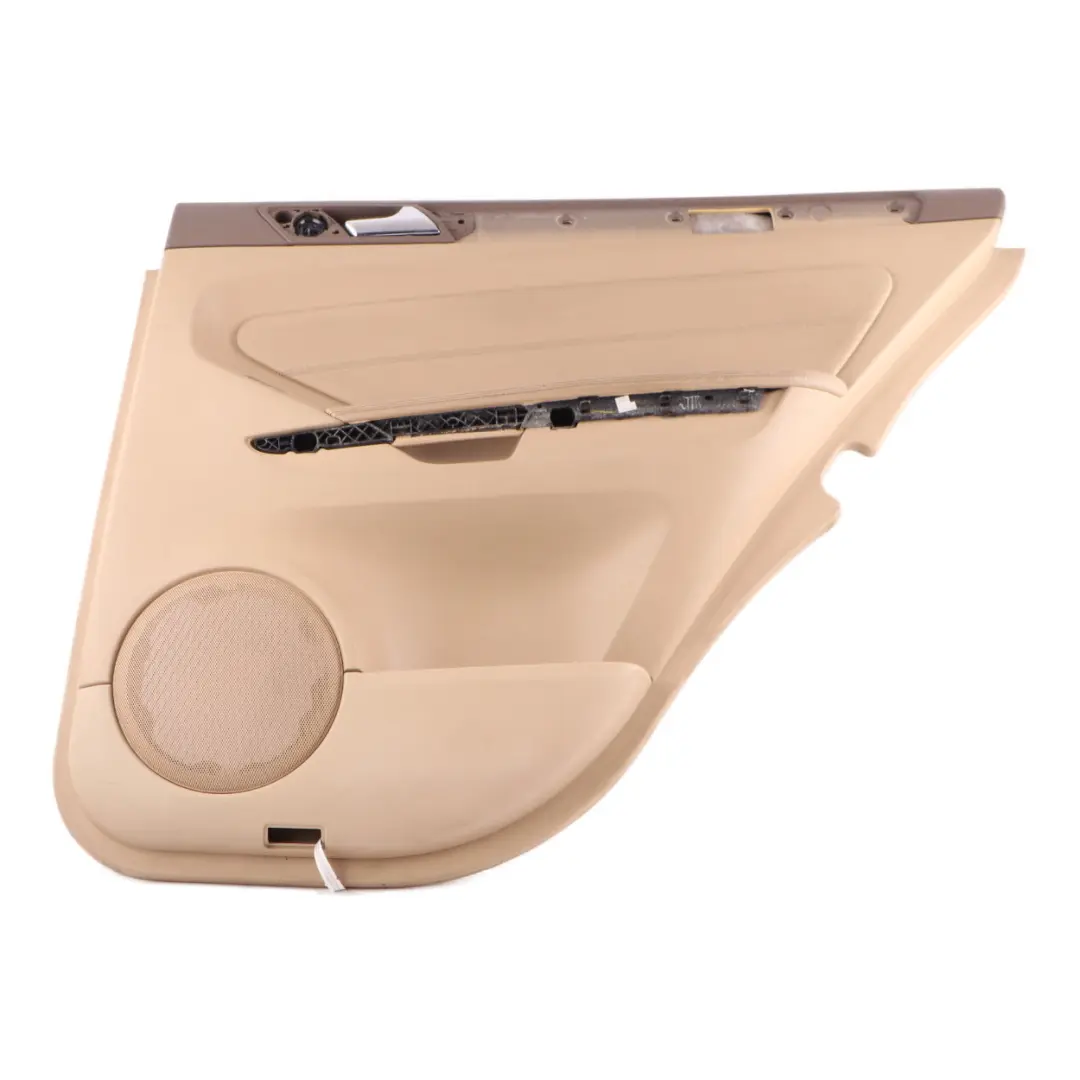 Door Card Rear Right O/S AMG Trim Cover Panelling Leather Brown to Mercedes ML W164 with Part number A1647308270 Mercedes ML W164 Door Card Rear Right O/S AMG Trim Cover Panelling Leather Brown - SKU A1647308270 - Part number A1647308270