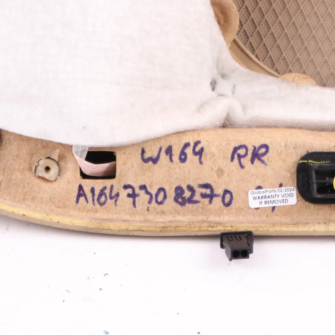 Door Card Rear Right O/S AMG Trim Cover Panelling Leather Brown to Mercedes ML W164 with Part number A1647308270 Mercedes ML W164 Door Card Rear Right O/S AMG Trim Cover Panelling Leather Brown - SKU A1647308270 - Part number A1647308270