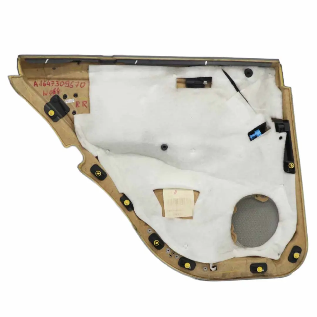 Door Card Rear Right O/S Trim Cover Panelling A1647301470 to Mercedes ML W164 with Part number A1647309670 Mercedes ML W164 Door Card Rear Right O/S Trim Cover Panelling A1647301470 - SKU A1647309670 - Part number A1647309670