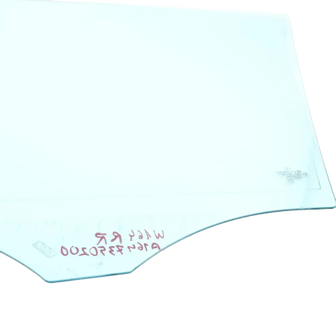 Puerta Trasera Derecha Cristal Azul AS2 para Mercedes ML W164 con número de pieza A1647350200 Mercedes ML W164 Puerta Trasera Derecha Cristal Azul AS2 - SKU A1647350200 - Número de pieza A1647350200