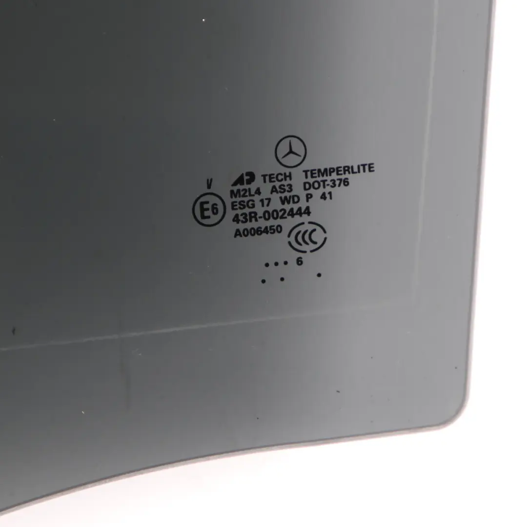Fensterglas hintere linke Türseite getönt AS3 für Mercedes ML W164 mit Teilenummer A1647350710 Mercedes ML W164 Fensterglas hintere linke Türseite getönt AS3 - SKU A1647350710 - Teilenummer A1647350710