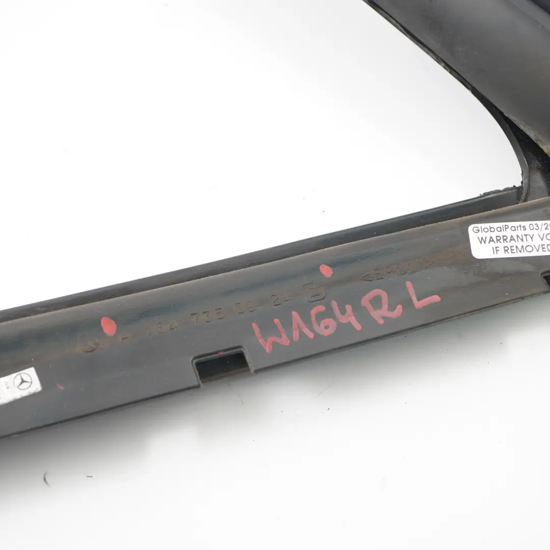 Mercedes W164 Window Glass Frame Rear Left N/S Door Triangle Strip - SKU A1647350924 - Part number A1647350924