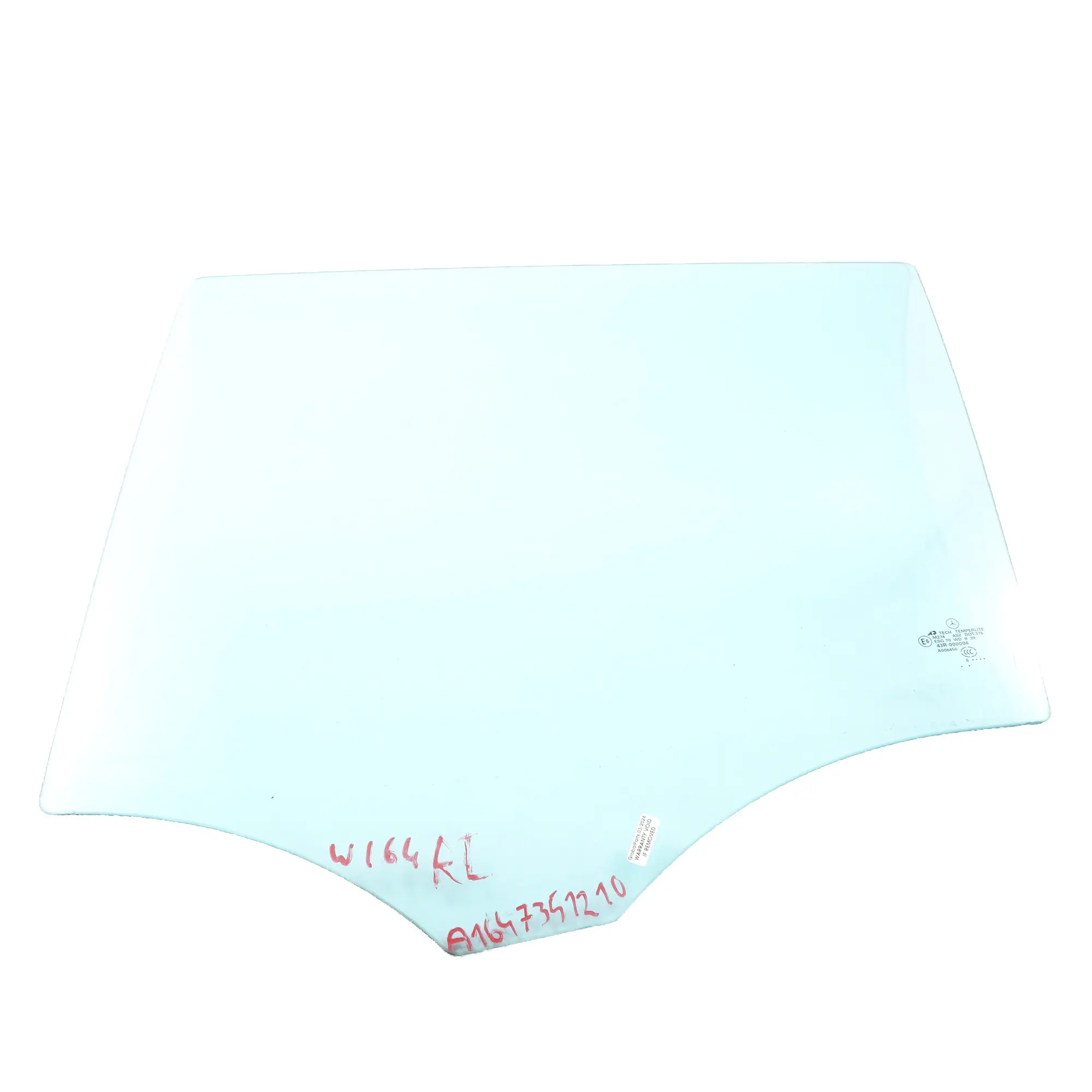 Mercedes W164 Fensterglas hinten links Türverglasung blau AS2 A1647351110