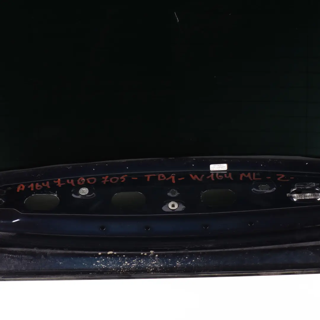 Boot Trunk Lid Tailgate Panel Tanzanite Blue Metallic - 359 to Mercedes ML W164 with Part number A1647400705 Mercedes ML W164 Boot Trunk Lid Tailgate Panel Tanzanite Blue Metallic - 359 - SKU A1647400705-TB1 - Part number A1647400705