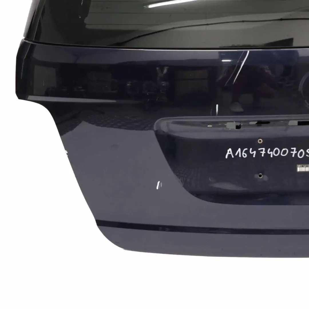 Boot Trunk Lid Tailgate Panel Tanzanite Blue Metallic - 359 to Mercedes ML W164 with Part number A1647400705 Mercedes ML W164 Boot Trunk Lid Tailgate Panel Tanzanite Blue Metallic - 359 - SKU A1647400705-TB - Part number A1647400705