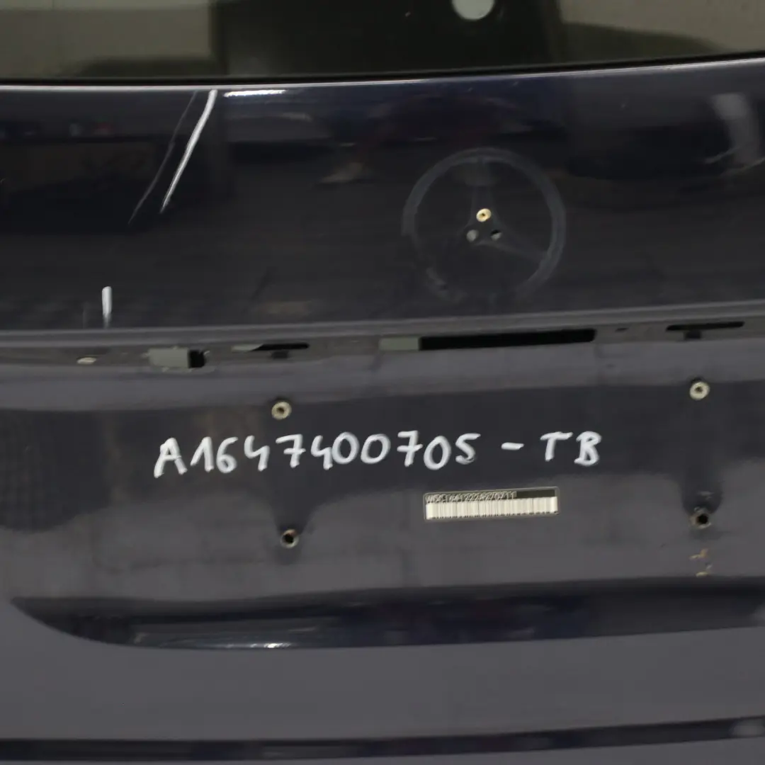 Mercedes ML W164 Boot Trunk Lid Tailgate Panel Tanzanite Blue Metallic - 359 - SKU A1647400705-TB - Part number A1647400705