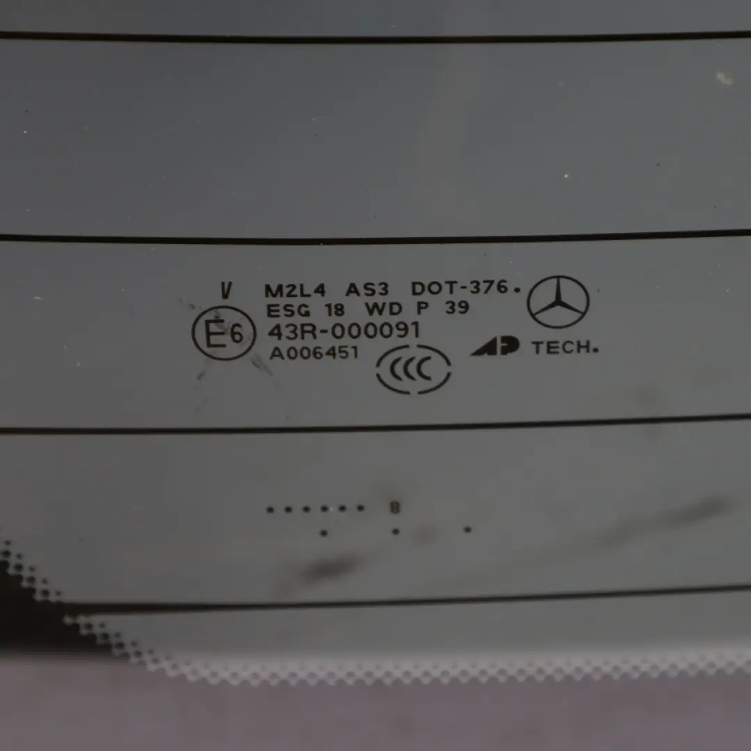 Mercedes ML W164 Szyba Tylna Klapy Bagażnika AS3 - SKU A1647401057 - Numer Części A1647401057