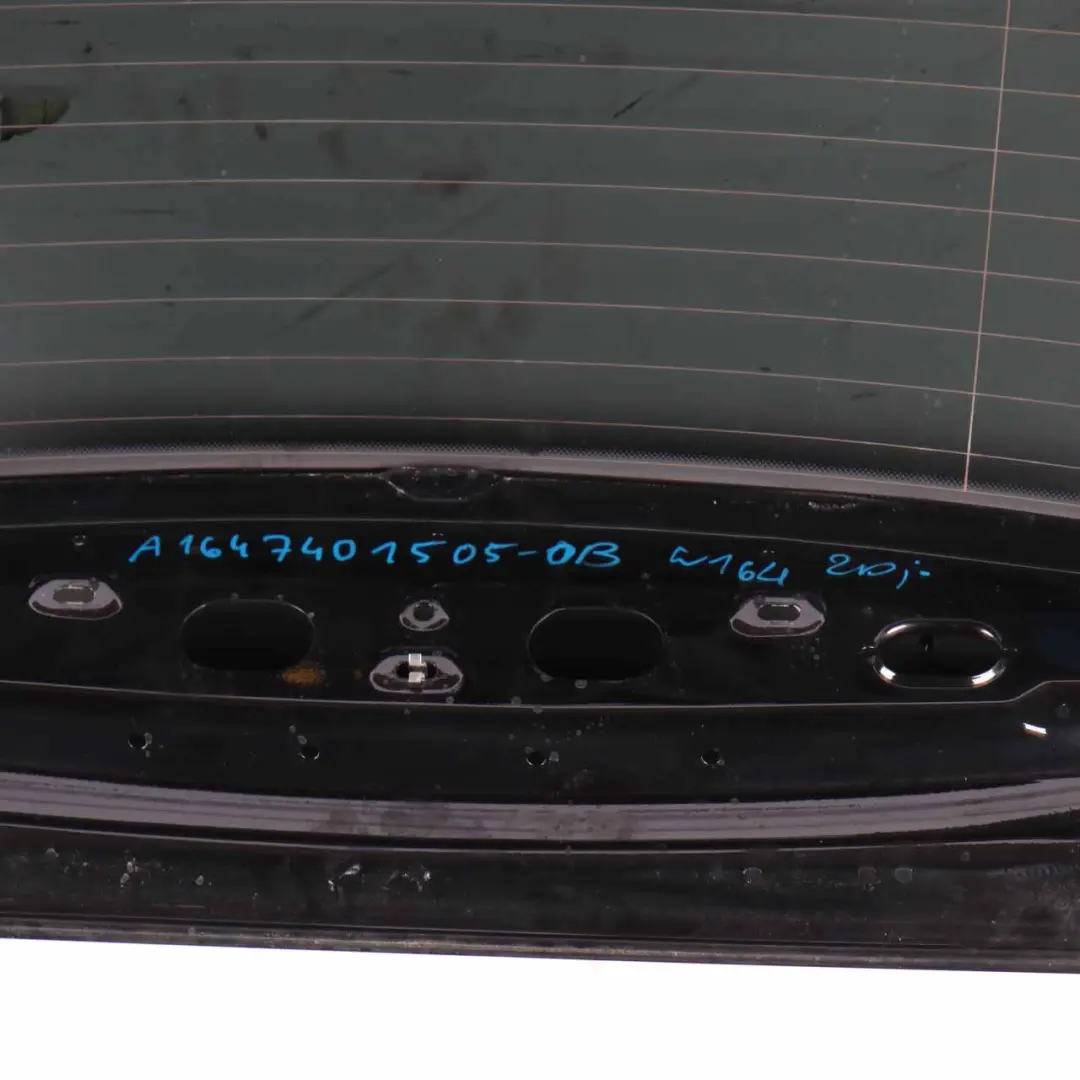 Boot Trunk Lid Tailgate Panel Estate Obsidian Black - 197 to Mercedes ML W164 with Part number A1647401505 Mercedes ML W164 Boot Trunk Lid Tailgate Panel Estate Obsidian Black - 197 - SKU A1647401505-OB - Part number A1647401505