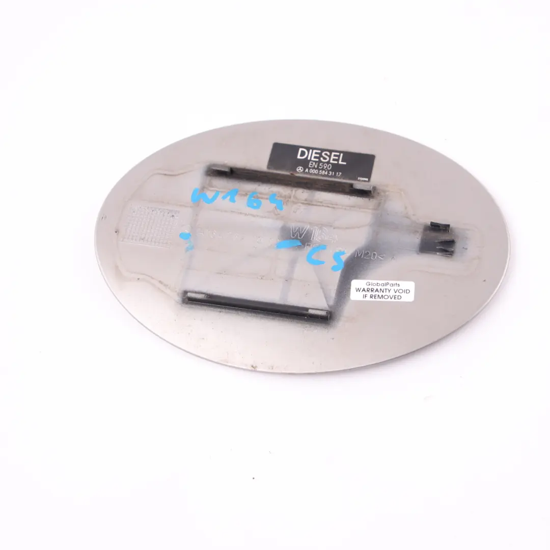 Mercedes ML W164 Fuel Filler Flap Cap Cover Cubanite Silver - 723 - SKU A1647570006-CS - Part number A1647570006