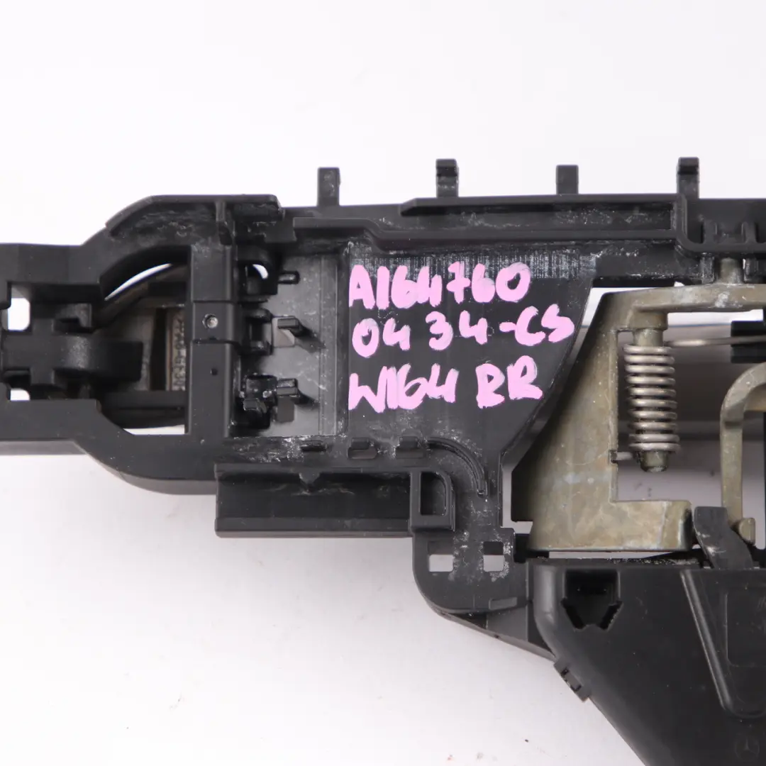 Mercedes ML W164 Door Handle Rear Right O/S Grab Cubanite Silver - SKU A1647600434-CS - Part number A1647600434