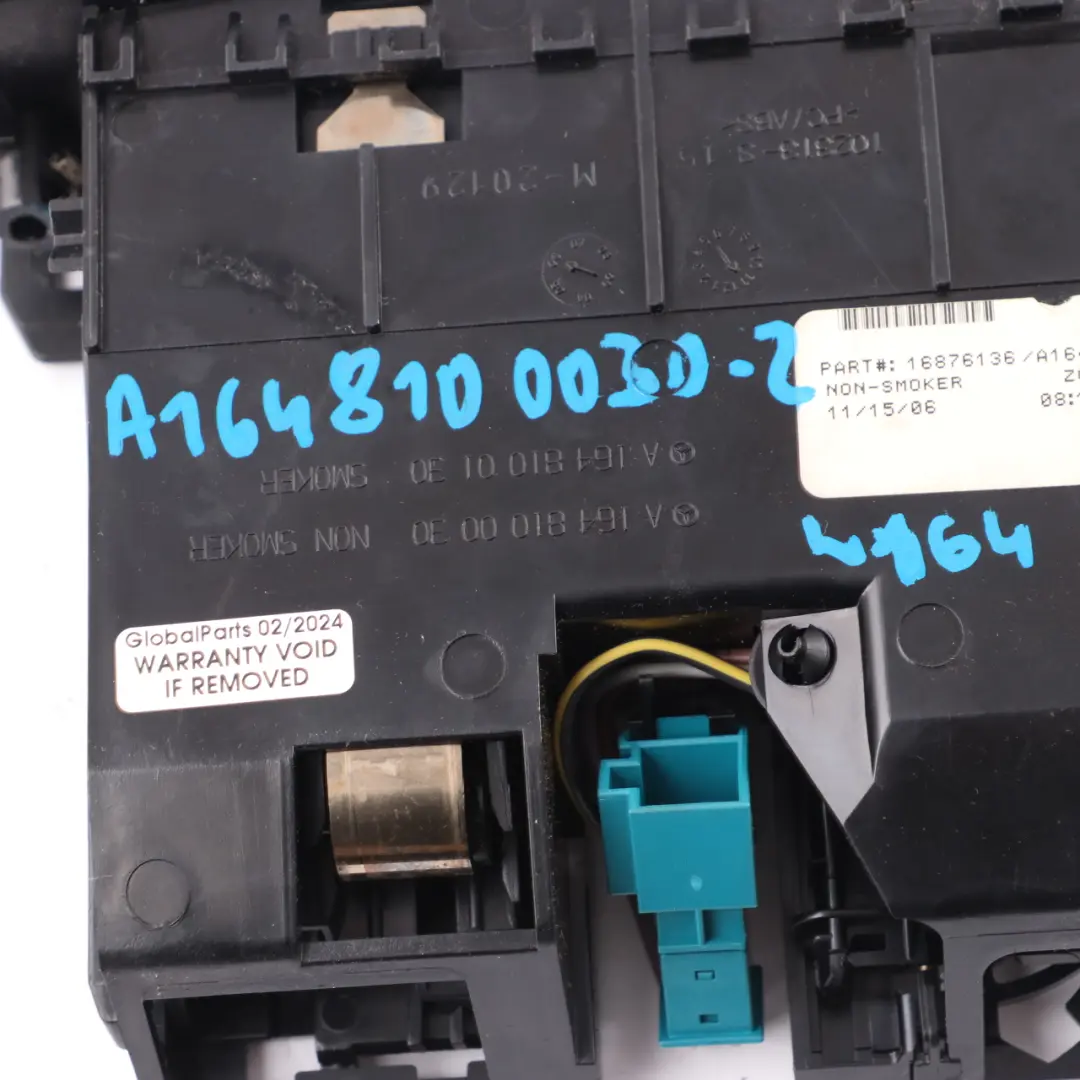 Centre Console Wood Covering Storage Ashtray Dashboard to Mercedes W164 with Part number A1648100030 Mercedes W164 Centre Console Wood Covering Storage Ashtray Dashboard - SKU A1648100030-2 - Part number A1648100030