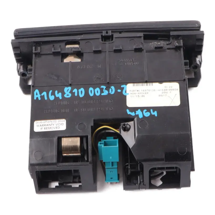 Mercedes W164 Centre Console Wood Covering Storage Ashtray Dashboard - SKU A1648100030-2 - Part number A1648100030