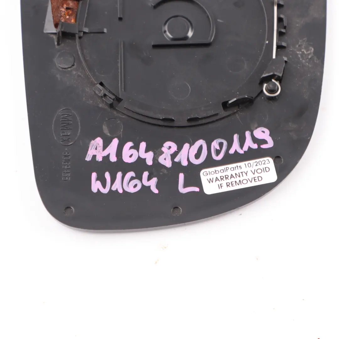 Wing Mirror Glass Door Left N/S to Mercedes ML W164 with Part number A1648100119 Mercedes ML W164 Wing Mirror Glass Door Left N/S - SKU A1648100119 - Part number A1648100119