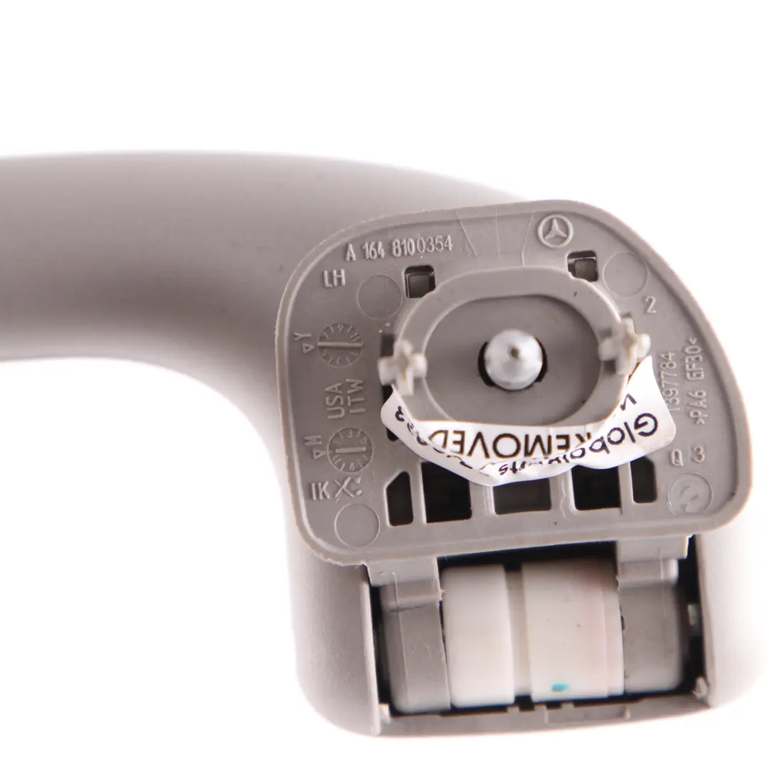 Roof Grab Handle Set Interior Front Rear Left Right N/O/S Grey to Mercedes ML W164 with Part number A1648100554 Mercedes ML W164 Roof Grab Handle Set Interior Front Rear Left Right N/O/S Grey - SKU A1648100554-2 - Part number A1648100554