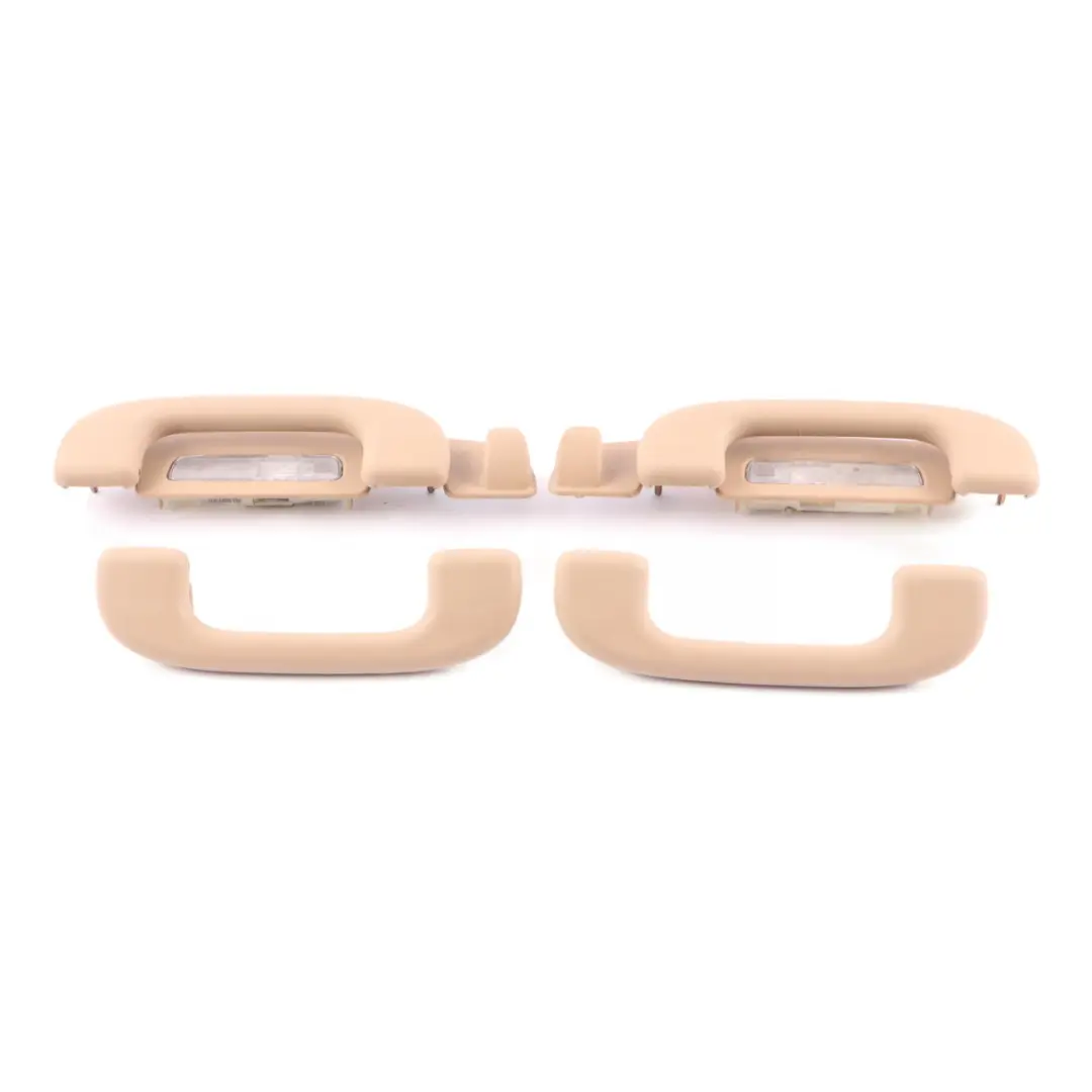 Roof Grab Handle Set Interior Front Rear Left Right N/O/S Buckskin to Mercedes W164 with Part number A1648100554 Mercedes W164 Roof Grab Handle Set Interior Front Rear Left Right N/O/S Buckskin - SKU A1648100554-3 - Part number A1648100554