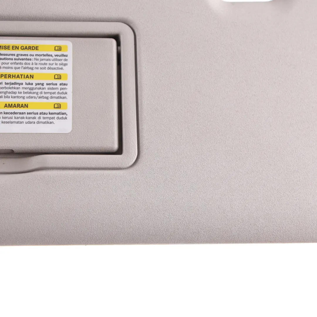 Sun Visor Cover Mirror Trim Left N/S Panel Grey A1648101310 to Mercedes ML W164 with Part number A1648102310 Mercedes ML W164 Sun Visor Cover Mirror Trim Left N/S Panel Grey A1648101310 - SKU A1648102310-1 - Part number A1648102310