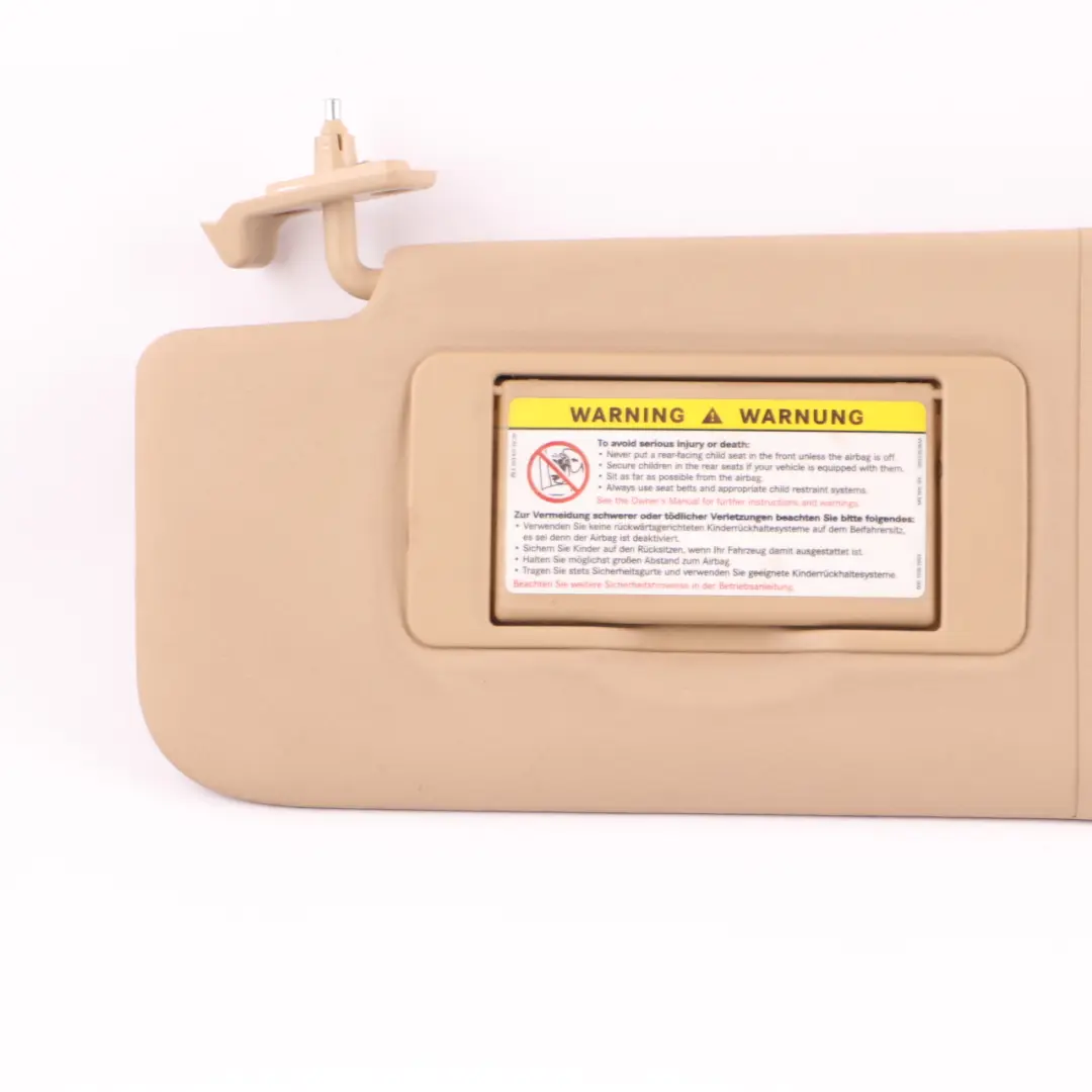 Sun Visor Cover Mirror Trim Left N/S Panel Beige to Mercedes ML W164 with Part number A1648102310 Mercedes ML W164 Sun Visor Cover Mirror Trim Left N/S Panel Beige - SKU A1648102310-2 - Part number A1648102310