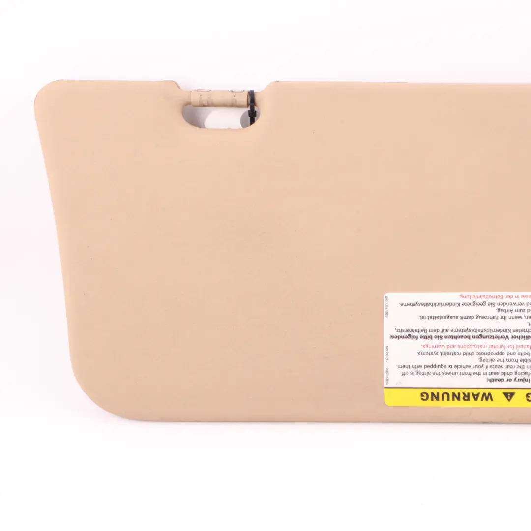 Sun Visor Cover Mirror Trim Left N/S Panel Beige to Mercedes ML W164 with Part number A1648102310 Mercedes ML W164 Sun Visor Cover Mirror Trim Left N/S Panel Beige - SKU A1648102310-2 - Part number A1648102310