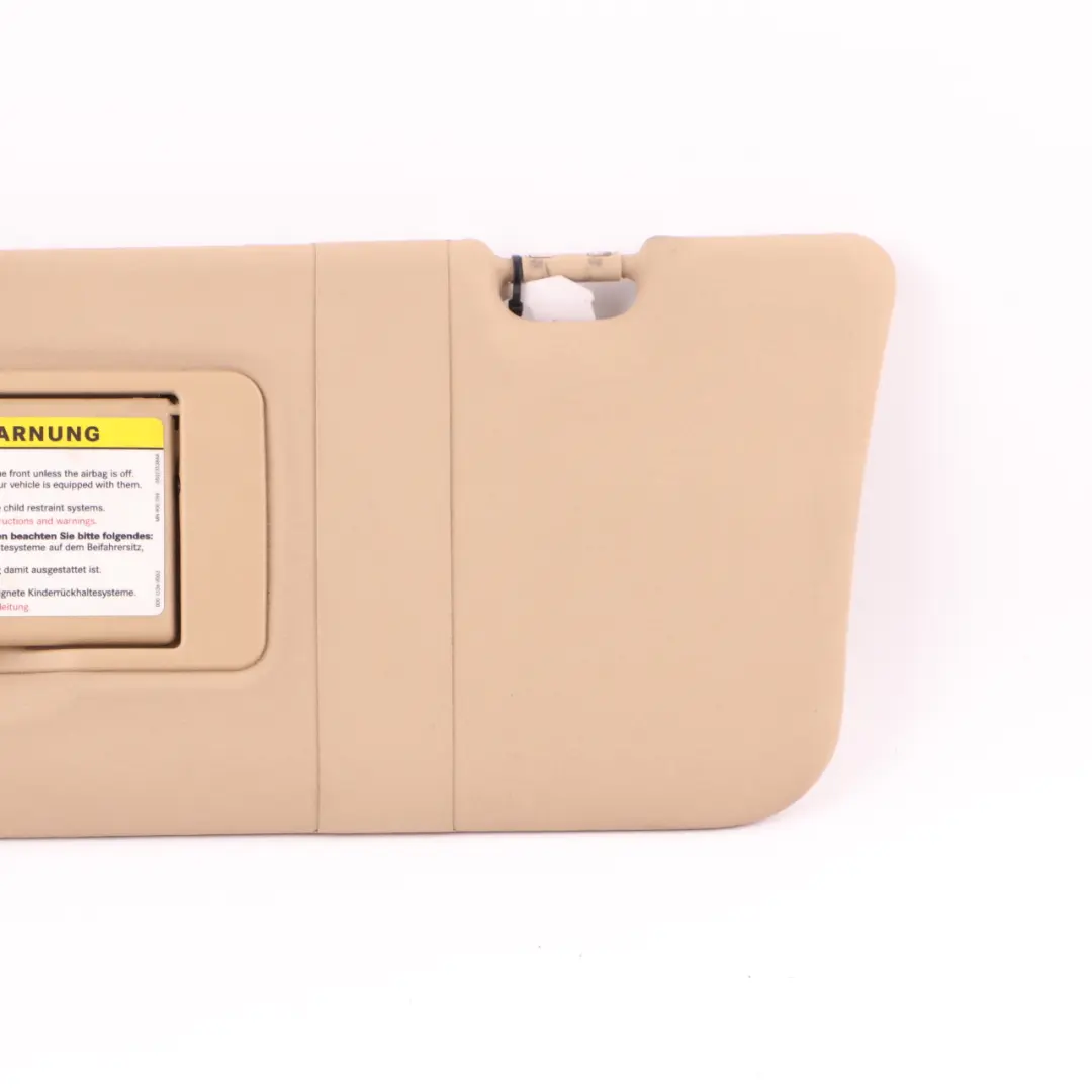 Sun Visor Cover Mirror Trim Left N/S Panel Beige to Mercedes ML W164 with Part number A1648102310 Mercedes ML W164 Sun Visor Cover Mirror Trim Left N/S Panel Beige - SKU A1648102310-2 - Part number A1648102310