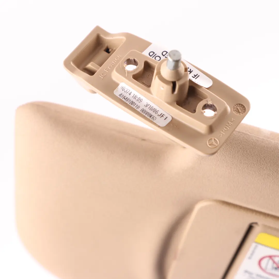 Sun Visor Cover Mirror Trim Left N/S Panel Beige to Mercedes ML W164 with Part number A1648102310 Mercedes ML W164 Sun Visor Cover Mirror Trim Left N/S Panel Beige - SKU A1648102310-2 - Part number A1648102310