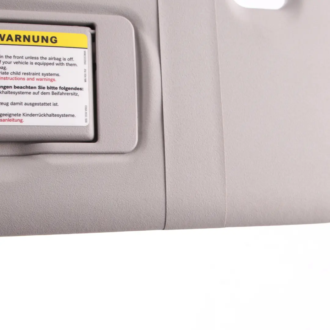 Sun Visor Cover Mirror Trim Left N/S Panel Grey to Mercedes ML W164 with Part number A1648102310 Mercedes ML W164 Sun Visor Cover Mirror Trim Left N/S Panel Grey - SKU A1648102310 - Part number A1648102310