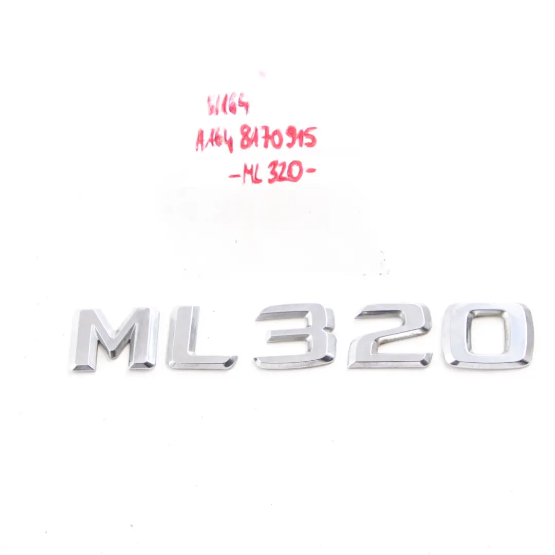 Trunk Emblem Rear Adhered Boot Badge Logo to Mercedes ML W164 ML 320 with Part number A1648170915 Mercedes ML W164 ML 320 Trunk Emblem Rear Adhered Boot Badge Logo - SKU A1648170915 - Part number A1648170915