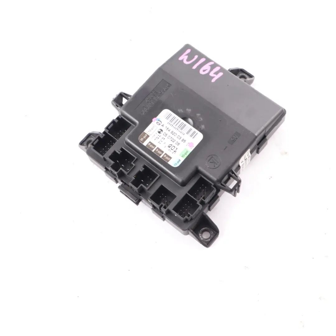 Módulo puerta delantera izquierda control ECU para Mercedes ML W164 con número de pieza A1648200385 Mercedes ML W164 Módulo puerta delantera izquierda control ECU - SKU A1648200385 - Número de pieza A1648200385