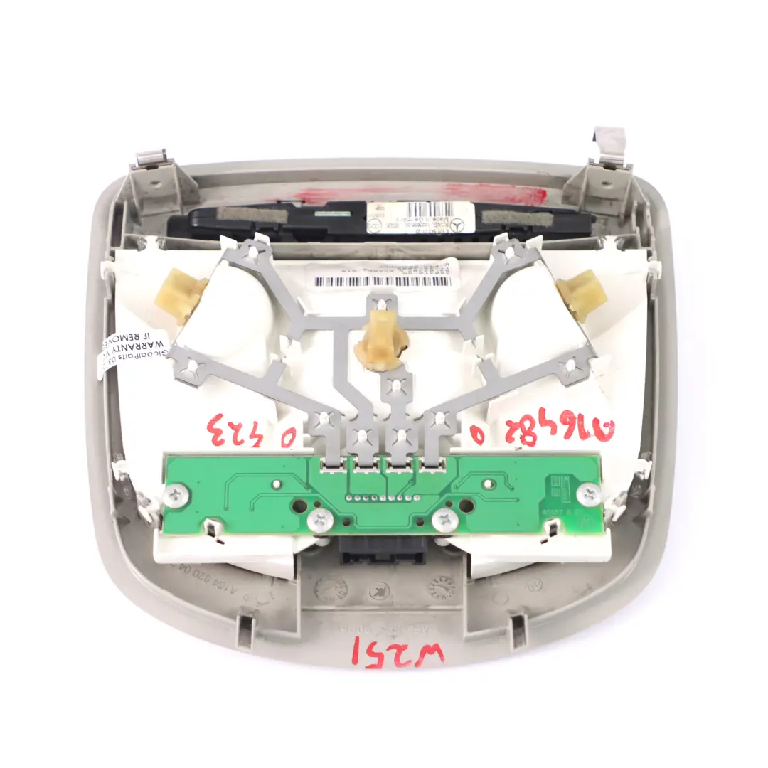 Roof Interior Reading Lamp Light PDC Display A1715420123 to Mercedes W251 Rear with Part number A1648200423 Mercedes W251 Rear Roof Interior Reading Lamp Light PDC Display A1715420123 - SKU A1648200423 - Part number A1648200423