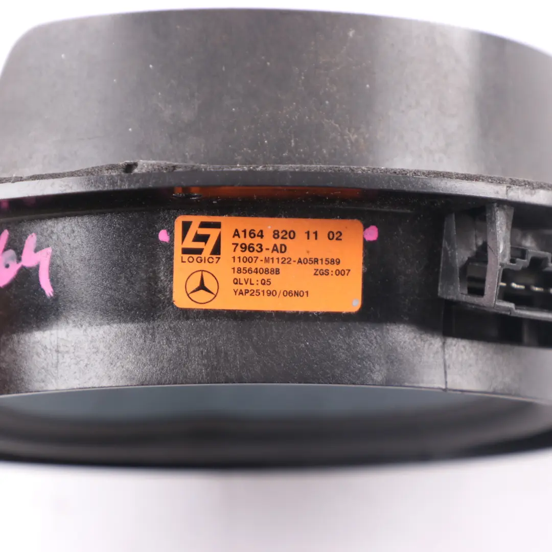 Speaker Rear Door Left Right N/O/S Harman Kardon to Mercedes ML W164 with Part number A1648201102 Mercedes ML W164 Speaker Rear Door Left Right N/O/S Harman Kardon - SKU A1648201102 - Part number A1648201102